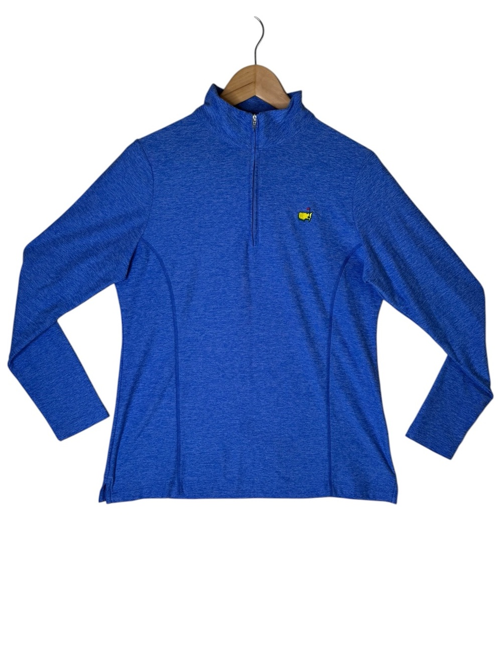 Peter Millar Masters 1/4 Zip Long Sleeve Pullover Blue Women's Size Medium